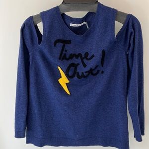 Alice + Olivia sweater with shoulder cutouts